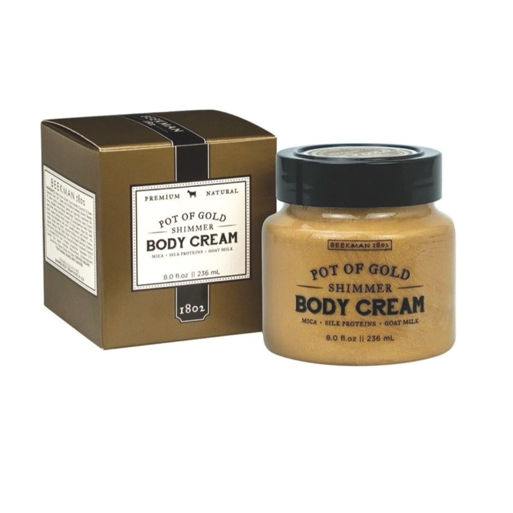 NIB Beekman 1802 Gold and Black Moisturizer 8 oz